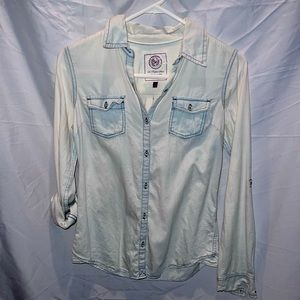 Light Jean Button Down Shirt